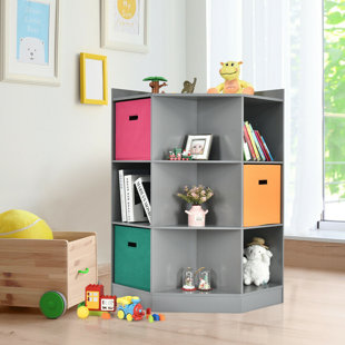 Corner shelf shop for kids